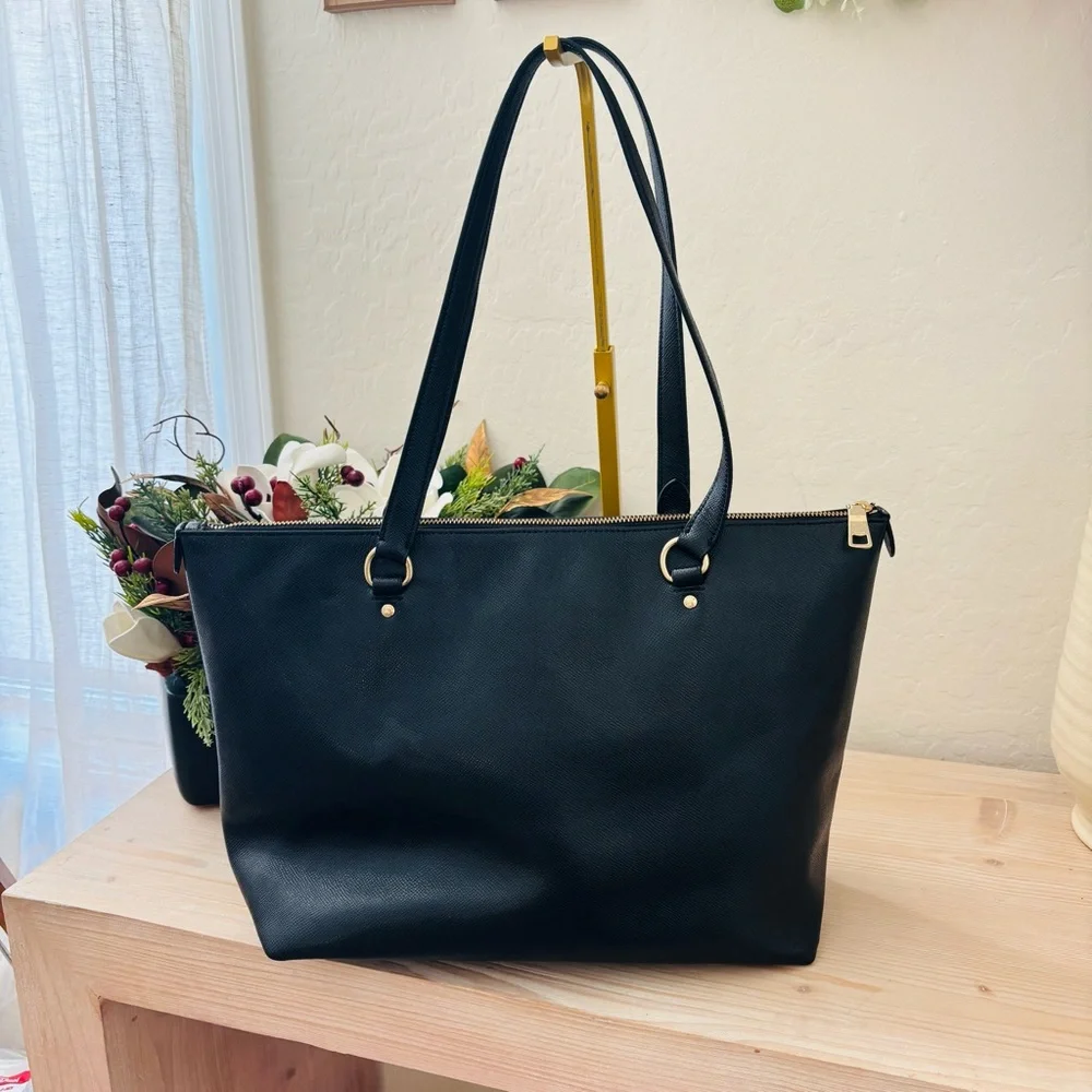 Coach sleek black